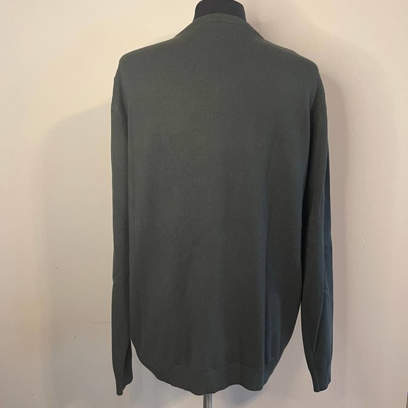 XRAY Jeans Forest Green V Neck Sweater Slim Fit Size 3XL - Picture 4 of 7